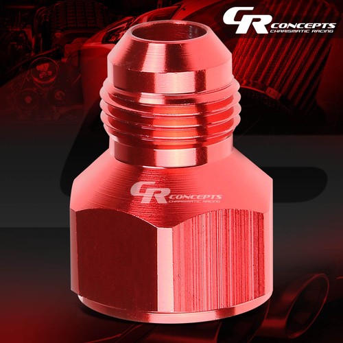 RED ANODIZED ALUMINUM 16AN FEMALE TO 12-AN MALE FLARE REDUCER UNION FITTING