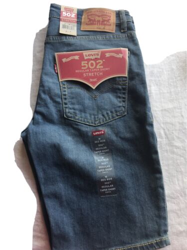 Regular Taper Shorts Stretch Size 16 NWT LEVI’S 502 Boy’s 28 Youth Blue 