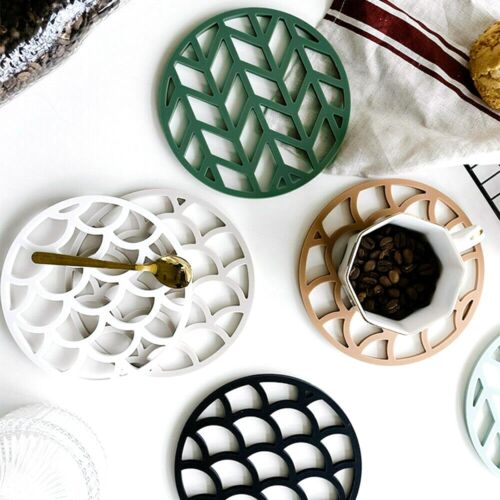 Insulation Dish Plate Pad Silicone Table Trivet Placemat Coasters Pot Pan Mats