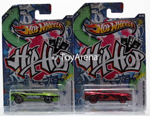 Hot Wheels Jukebox Hip Hop Camaro Convertible Concept /& /'07 Ford Shelby GT-500
