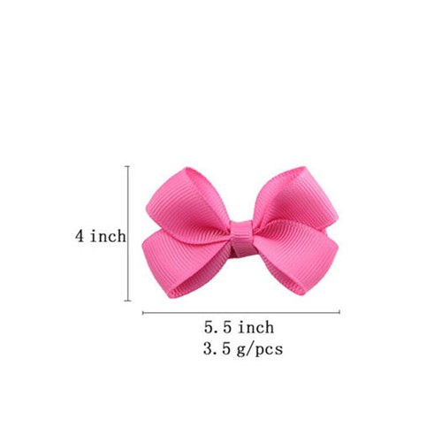 Hair Clip Baby 20PCS Grosgrain Ribbon Boutique Girls Hairpins Bows