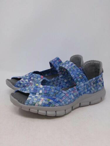 Bernie Mev Women/'s Blue Multicolored Comfi Slip On Shoes Size 36 EU