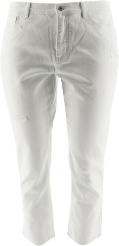 Studio Denim Co Petite Denim Ankle Jeans White 8P NEW A304477