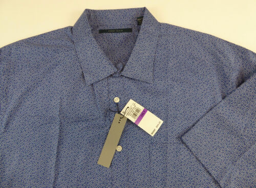 Perry Ellis Short Sleeve 100/% Cotton Sport Shirt NWT $69-75 Plaid Paisley Square