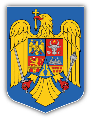 Romania Coat Of Arms Car Bumper Sticker Decal 12/'/' or 14/'/' 9/'/'