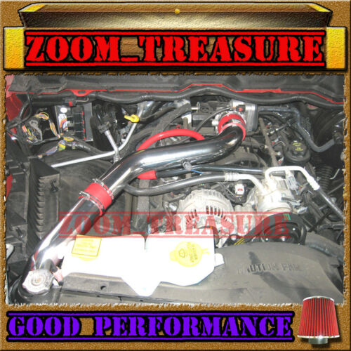 RED 2008-2010//08-10 DODGE RAM 1500 4.7 4.7L V8 FULL COLD AIR INTAKE KIT STG3
