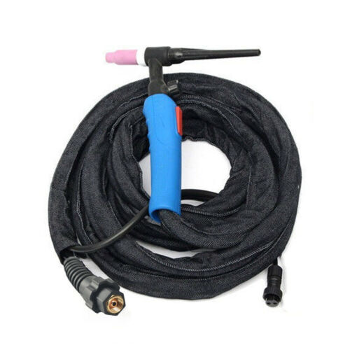 WP-17 Air-Cooled TIG Welding Torch 10FT 150-Amp Flexible Gas Valve Head Body