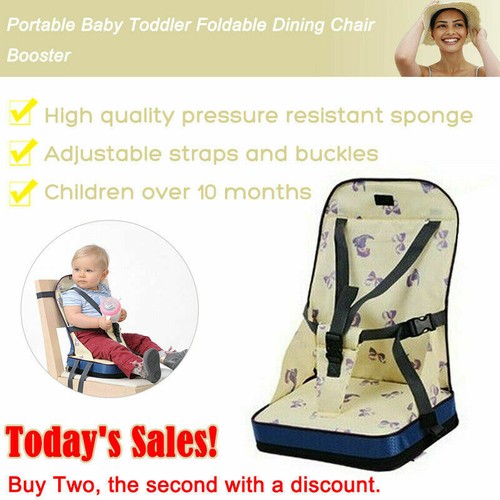Infant Portable Booster Seat Baby Toddler Kids Folding Dining Chair Pad New