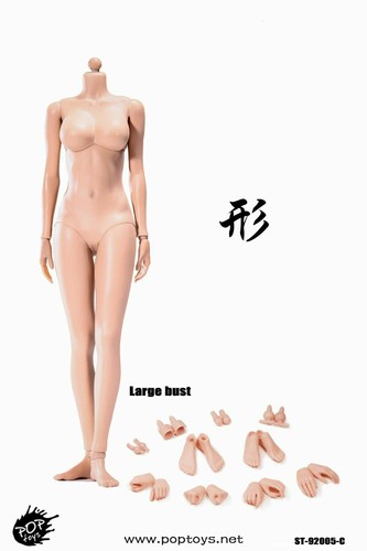 POPTOYS 1//6 Scale Xing série femelle Bronzage couleur Figure Modèle de corps de poupée 92005