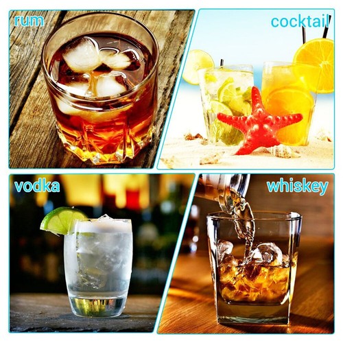Molds with Lid NE8X Ice Cube Trays Diamond Shaped Silicone Ice Tray