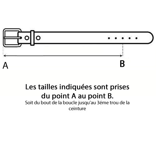Ceinture cache billet Cuir Véritable vachette homme poche secrète zip invisible