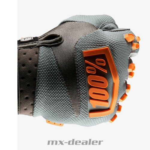 100/% Prozent Airmatic Handschuhe grau orange MTB DH MX Motocross Enduro Quad