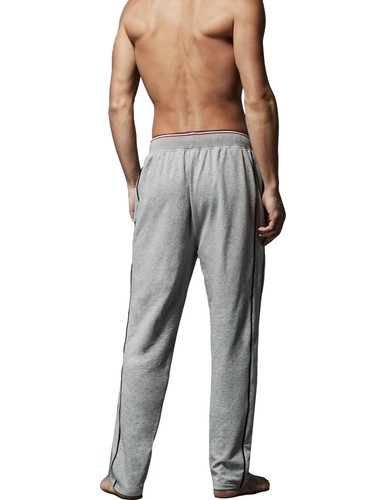 LACOSTE MENS LOUNGE PANTS 164877 PYJAMA BOTTOMS IN GREY MELANGE RRP £60 BNWT