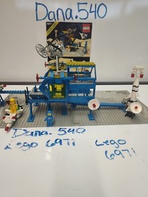 Vintage 6971 LEGO Space: INTER-GALACTIC COMMAND 1984 BASE 99.9% COMPLETE