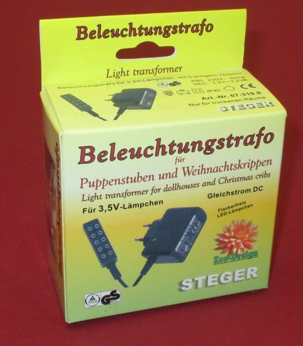 Kahlert Steger Beleuchtungs-Trafo für Puppenhäuser Krippen