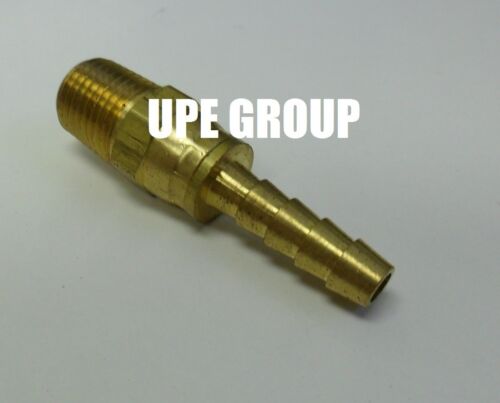 1//4 SWIVEL HOSE BARB X 1//4 MALE NPT Brass Pipe Fitting NPT Gas Fuel Water Air
