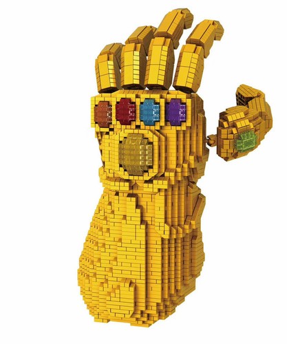 Avengers Thanos Infinity Gauntlet Diamond Mini Building Nano Blocks Toy