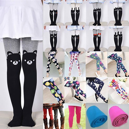 Toddler Kids Girls Skinny Leggings Winter Thermal Slim Stretch Pants Trousers
