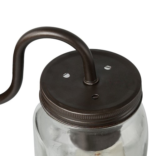LNC Glass Mason Jar Wall Sconces 3-Light Wall Lamps Sconces Wall Lighting Use