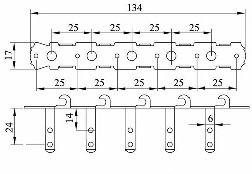 2x5 DJ339N-SI DER JUNG Akustik /& E-Serie Ü1:14 10-saitig vernickelt