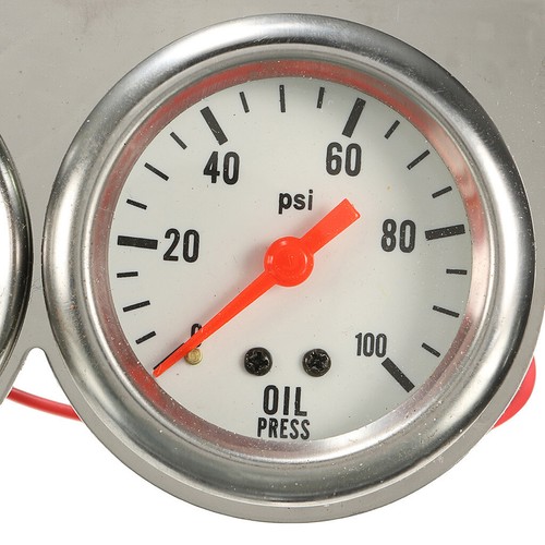 Oil Pressure Auto Gauge Meter 3in1 Triple Gauge 2.27/" Voltmeter+Water Temp