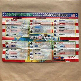 TECMO SUPER BOWL NFL Famicom FC Nintendo Japan VG Boxed Tested No.1