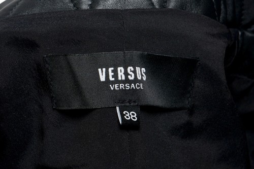Versace Versus 100/% Leather Black Women/'s Basic Jacket Sz XS L XL 2XL