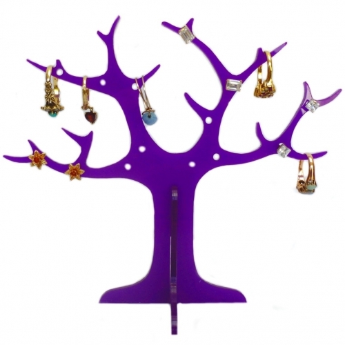 for Earrings and Rings Purple Ring Tree