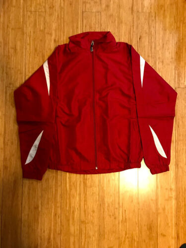 Details about  &nbsp;Red Warm up Jacket Mens 3XL Hockey Soccer Baseball Basketball