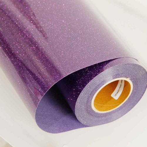 WIDTH:50cm T-SHIRT SPARKLE GLITTER VINYL HEAT PRESS VINYL TRANSFER PAPER 7 COLOR