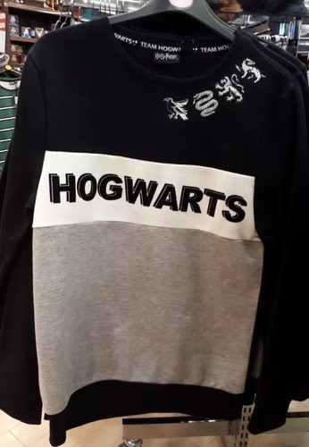 NUOVO Team di Harry Potter Hogwarts STAMPATO LADIES T-shirt Felpa donna Primark