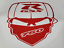 SUZUKI GSXR 750 SKULL DECAL STICKER