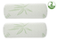 Bamboo Cylinder Neck Pillow Rol Cervical Bolster Round Pillow Memory Foam 2 pack