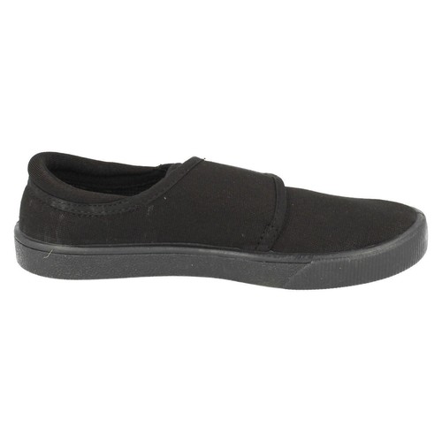 Bambini Ragazzi Ragazze Clarks Riptape Nero Scuola Scarpe Da Ginnastica Pompe Scarpe Hopper Run