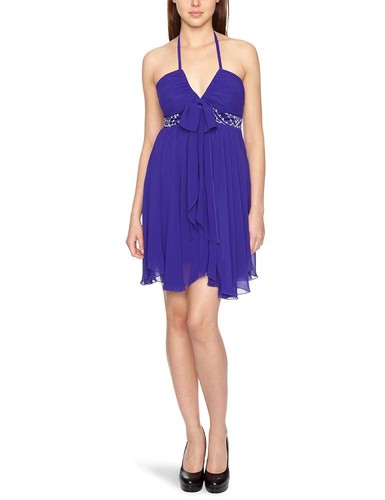 Lipsy Purple Bow Detail Halterneck Dress SIZE 6-18