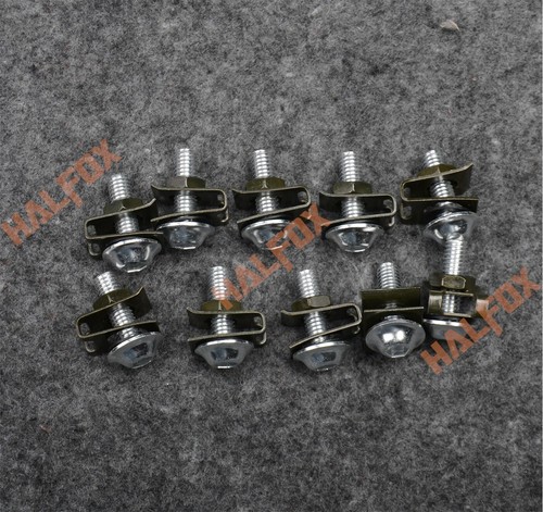Silver 6MM Fairing Bolts Kit Bodywork Screws Nut For Yamaha YZF R6 R1 R25 R125