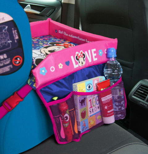 Safety Waterproof DISNEY Baby Car Seat Table Kids Play Travel Tray Drawing Board