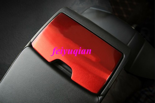 Red Stainless Rear Seat water cup holder Panel Cover For Toyota Camry 2018 2019