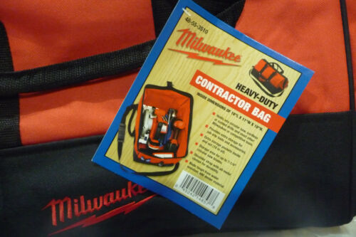 Details about   Milwaukee 48-55-3510  18" X 10" X 11"  Soft Side Contractor Bag 