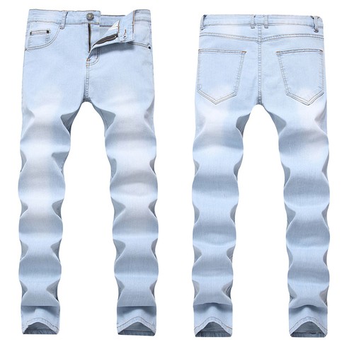 NWT Men/'s Slim Fit Denim Pants Casual Long Straight Biker Trousers Skinny Jeans