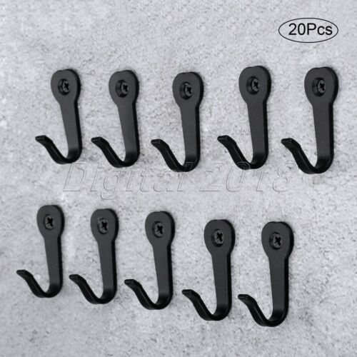 5//10//20pcs Wall Mounted Hooks Key Clothes Coat Bag Hat Hanger Holder Room Hook
