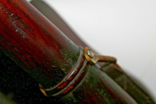 1//3 Holz Leder Campaign Klappstuhl Napoleon 1930er bis 1960 Reise Stuhl