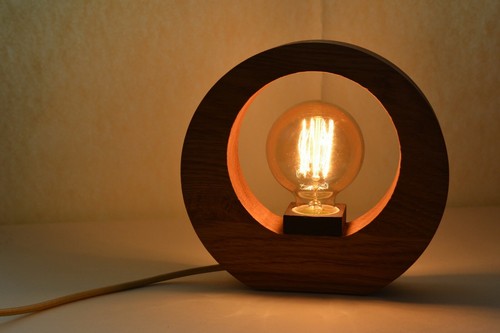 Wooden table night lamp Edison for nursery kids Retro Industrial Loft Home Decor
