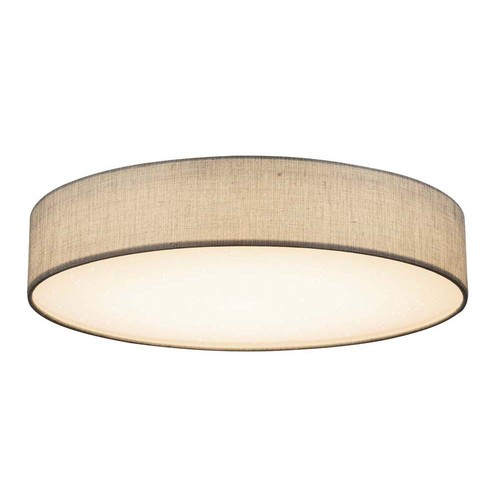 LED Decken Lampe Textil grau Leuchte rund Fernbedienung dimmbar Big.Light