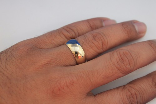 14K HOLLOW YELLOW GOLD PLAIN COMFORT FIT WEDDING BAND RING MENS WOMEN/'s