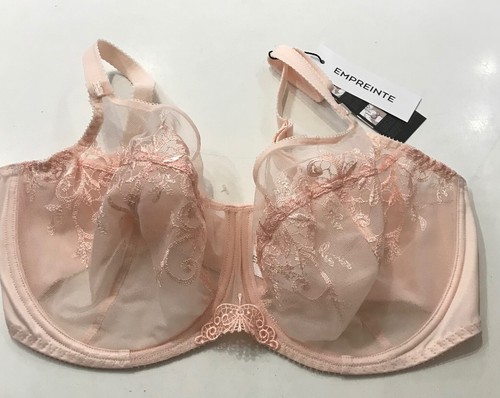 Empreinte new Apolline rose embroidered underwired low neck bra