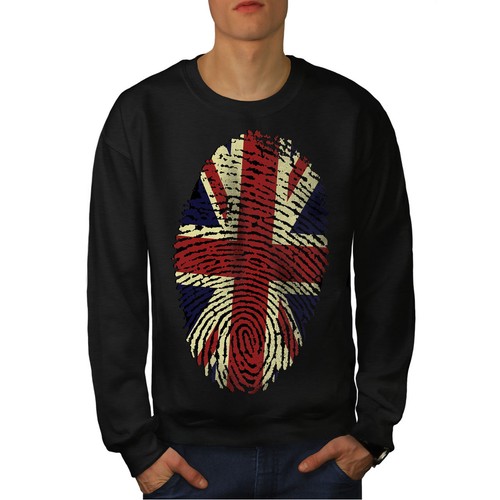 Union Casual Pullover Jumper Wellcoda British Fingerprint Mens Sweatshirt
