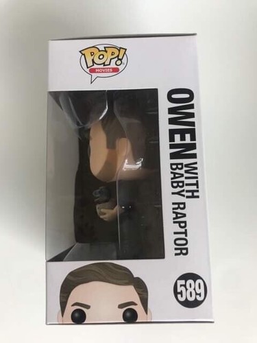 Owen With Baby Raptor Blue Dinosaur Exclusive Funko Pop Vinyl Jurassic World