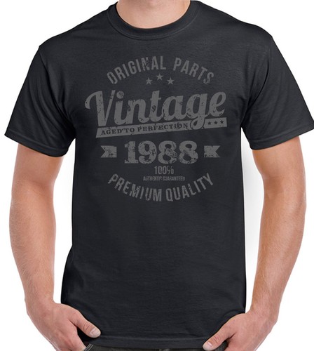 Vintage Year 1988 Premium Quality Mens 31st Birthday T-Shirt For A 31 Year Old