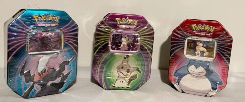 Pokemon TCG Collector’s Tin Lot of 3 Set New